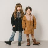 おうちで洗える!ハートロゴ刺繍中綿キルティングMIXボアコート | URBAN CHERRY | 詳細画像4 