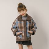 チェックボアコート | URBAN CHERRY | 詳細画像3 