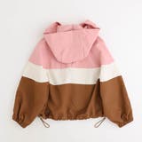 配色ワンポイントロゴデザインフード付きアノラックパーカー | URBAN CHERRY | 詳細画像7 