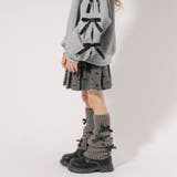 【インナーパンツ付き】レース切り替えリボンプリーツスカート | URBAN CHERRY | 詳細画像5