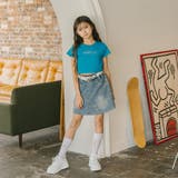 バタフライデザインキュロットデニムスカート | URBAN CHERRY | 詳細画像3 