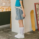 バタフライデザインキュロットデニムスカート | URBAN CHERRY | 詳細画像5 