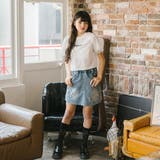 バタフライデザインキュロットデニムスカート | URBAN CHERRY | 詳細画像9 