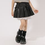 【インナーパンツ付】レースドッキングリボンプリーツスカート | URBAN CHERRY | 詳細画像4 