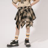 【2点セット】スプレープリントデザインTシャツ+シャツライクスカート | URBAN CHERRY | 詳細画像12