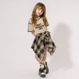 【2点セット】スプレープリントデザインTシャツ+シャツライクスカート | URBAN CHERRY | 詳細画像3
