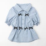 【2点セット】ギャザーリボンブラウス+ティアードスカート | URBAN CHERRY | 詳細画像3