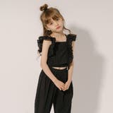 【2点セット】スクエアネックカットワークレースフリルトップス＋テーパードパンツ | URBAN CHERRY | 詳細画像13 