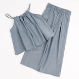 【2点セット】ギャザーキャミソールトップス＋リラックスタックパンツ | URBAN CHERRY | 詳細画像2 