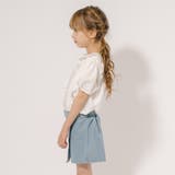 【2点セット】カットワークレースパフスリーブブラウス＋デニムキュロットスカート | URBAN CHERRY | 詳細画像6 