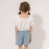 【2点セット】カットワークレースパフスリーブブラウス＋デニムキュロットスカート | URBAN CHERRY | 詳細画像7 
