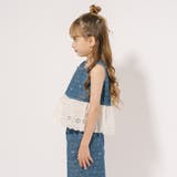 【2点セット】ミニドットリボンプリントデニムフリルトップス＋ストレートパンツ | URBAN CHERRY | 詳細画像6 