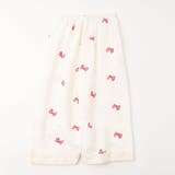 【2点セット】フリルカラーデザインリボンペプラムトップス+ストレートパンツ | URBAN CHERRY | 詳細画像10