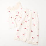 【2点セット】フリルカラーデザインリボンペプラムトップス+ストレートパンツ | URBAN CHERRY | 詳細画像2