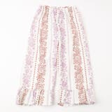 【2点セット】フラワープリントペプラムブラウス+ストレートフリルパンツ | URBAN CHERRY | 詳細画像8