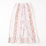 【2点セット】フラワープリントペプラムブラウス+ストレートフリルパンツ | URBAN CHERRY | 詳細画像9