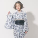 【被るだけ簡単&アレンジ自在】ニュアンスフラワーワンピ浴衣(翠華)+兵児帯2点セ… | URBAN CHERRY | 詳細画像40