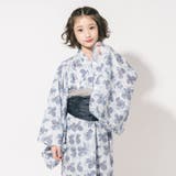 【被るだけ簡単&アレンジ自在】ニュアンスフラワーワンピ浴衣(翠華)+兵児帯2点セ… | URBAN CHERRY | 詳細画像7