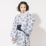 【被るだけ簡単&アレンジ自在】ニュアンスフラワーワンピ浴衣(翠華)+兵児帯2点セ… | URBAN CHERRY | 詳細画像8