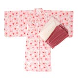 【被るだけ簡単＆アレンジ自在】ニュアンスフラワーワンピ浴衣（桃華）+兵児帯2点セ… | URBAN CHERRY | 詳細画像2 