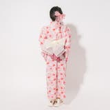 【被るだけ簡単＆アレンジ自在】ニュアンスフラワーワンピ浴衣（桃華）+兵児帯2点セ… | URBAN CHERRY | 詳細画像7 