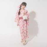 【被るだけ簡単＆アレンジ自在】ニュアンスフラワーワンピ浴衣（桃華）+兵児帯2点セ… | URBAN CHERRY | 詳細画像8 