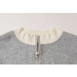 【2点セット】バイカラーフロントリボンデザインジップトップス＋ストレートパンツ | URBAN CHERRY | 詳細画像28 