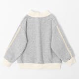 【2点セット】バイカラーフロントリボンデザインジップトップス＋ストレートパンツ | URBAN CHERRY | 詳細画像7 