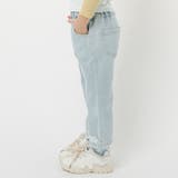 【2点セット】オープンショルダーレイヤードライクプリントトップス＋デニムパンツ | URBAN CHERRY | 詳細画像12 