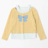 【2点セット】オープンショルダーレイヤードライクプリントトップス＋デニムパンツ | URBAN CHERRY | 詳細画像4 