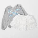 【2点セット】リボンデザインフロントロゴフーディ＋ティアードスカート | URBAN CHERRY | 詳細画像2 