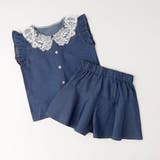 フリルカラーデザイントップス＋フレアショートパンツ | URBAN CHERRY | 詳細画像4 