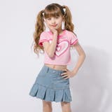 【2点セット】パイピングデザインハートプリントTシャツ＋プリーツスカート | URBAN CHERRY | 詳細画像11 