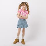 【2点セット】パイピングデザインハートプリントTシャツ＋プリーツスカート | URBAN CHERRY | 詳細画像20 