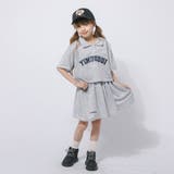 【2点セット】クロップドロゴプリントポロトップス＋フレアスカート | URBAN CHERRY | 詳細画像3 