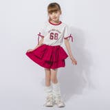 【2点セット】サイドラインロゴプリントトップス＋ティアードスカート | URBAN CHERRY | 詳細画像20 