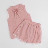 【2点セット】ギンガムチェックボウタイノースリーブブラウス＋ショートパンツ | URBAN CHERRY | 詳細画像2 