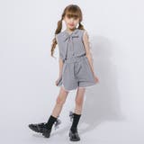【2点セット】ギンガムチェックボウタイノースリーブブラウス＋ショートパンツ | URBAN CHERRY | 詳細画像44 