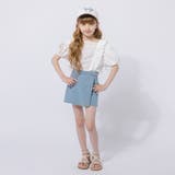 【2点セット】カットワークレーススクエアネックブラウス＋デニムキュロットスカート | URBAN CHERRY | 詳細画像15 