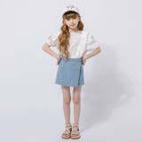 【2点セット】カットワークレーススクエアネックブラウス＋デニムキュロットスカート | URBAN CHERRY | 詳細画像16 