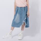 【2点セット】サイドギャザーハートTシャツ＋アシンメトリーダメージデニムスカート | URBAN CHERRY | 詳細画像17 