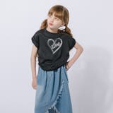 【2点セット】サイドギャザーハートTシャツ＋アシンメトリーダメージデニムスカート | URBAN CHERRY | 詳細画像44 
