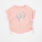 【2点セット】サイドギャザーハートTシャツ＋アシンメトリーダメージデニムスカート | URBAN CHERRY | 詳細画像5 