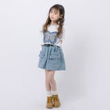 【2点セット】バタフライデザインミニTシャツ＋フロントポケットデニムスカート | URBAN CHERRY | 詳細画像3 
