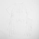 【2点セット】レースフリルドッキングキャットプリントTシャツ＋デニムショートパン… | URBAN CHERRY | 詳細画像5 