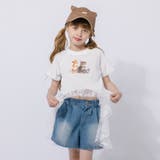 【2点セット】レースフリルドッキングキャットプリントTシャツ＋デニムショートパン… | URBAN CHERRY | 詳細画像9 