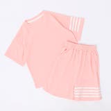 【2点セット】ラインデザインルーズTシャツ＋ショートパンツ | URBAN CHERRY | 詳細画像2 