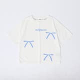 【2点セット】リボンプリントオーバーサイズTシャツ＋カラーストレートパンツ | URBAN CHERRY | 詳細画像5 