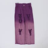 【2点セット】バタフライデザインタンクトップ＋グラデーションダメージデニムパンツ | URBAN CHERRY | 詳細画像21 