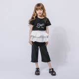 【2点セット】リボンプリントクロップドTシャツ＋フリルドッキングパンツ | URBAN CHERRY | 詳細画像17 
